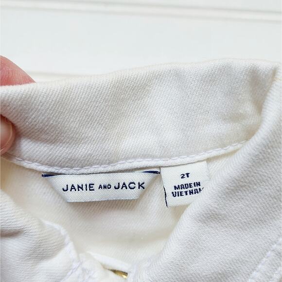 Janie and Jack White Jacket with Gold Buttons - Picture 2 of 5